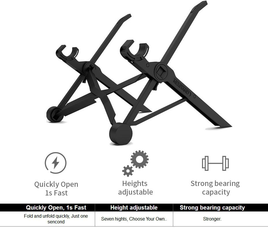 NEXSTAND K2 Folding Portable Laptop Stand Viewing Angle/Height Adjusta — photo 6