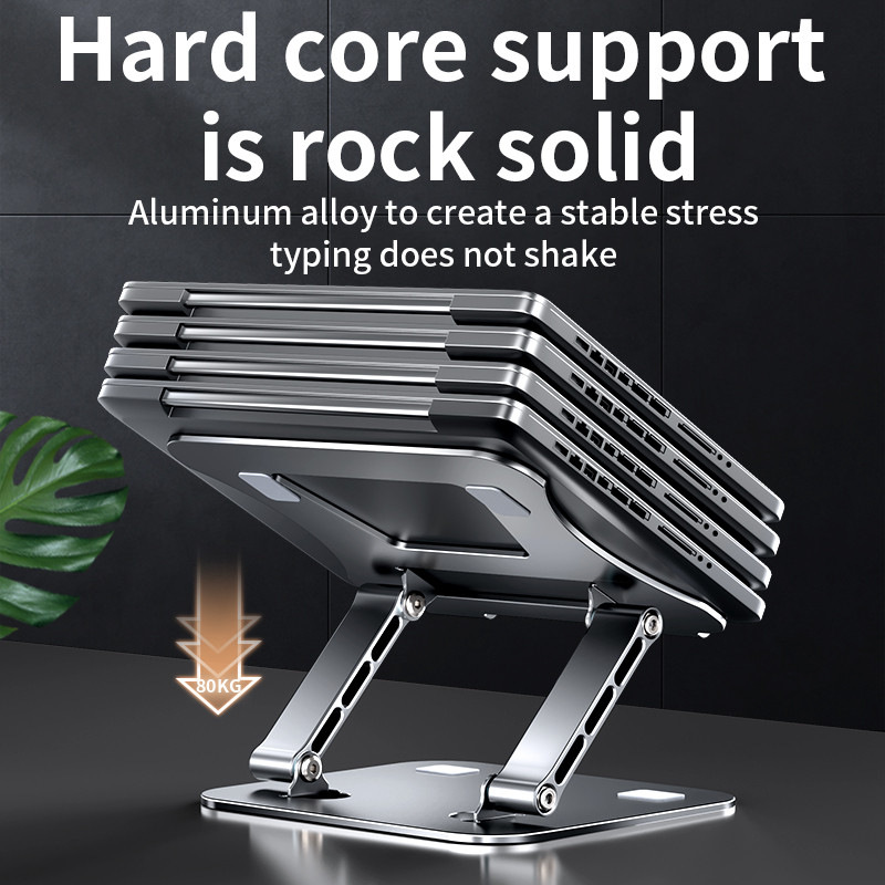 Phone Tablet Stand Adjustable Aluminum Alloy Laptop Tablet up to 17" L — photo 4