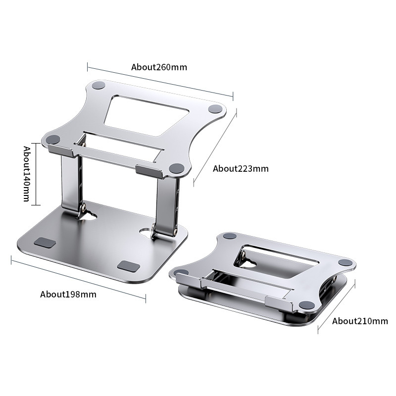 Phone Tablet Stand Adjustable Aluminum Alloy Laptop Tablet up to 17" L — photo 6