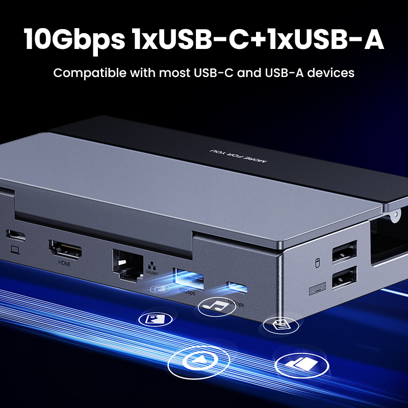 UGREEN Steam Deck Dock 6/9Ports USB C Gaming HUB Foldable Stand 4K HDM — photo 3
