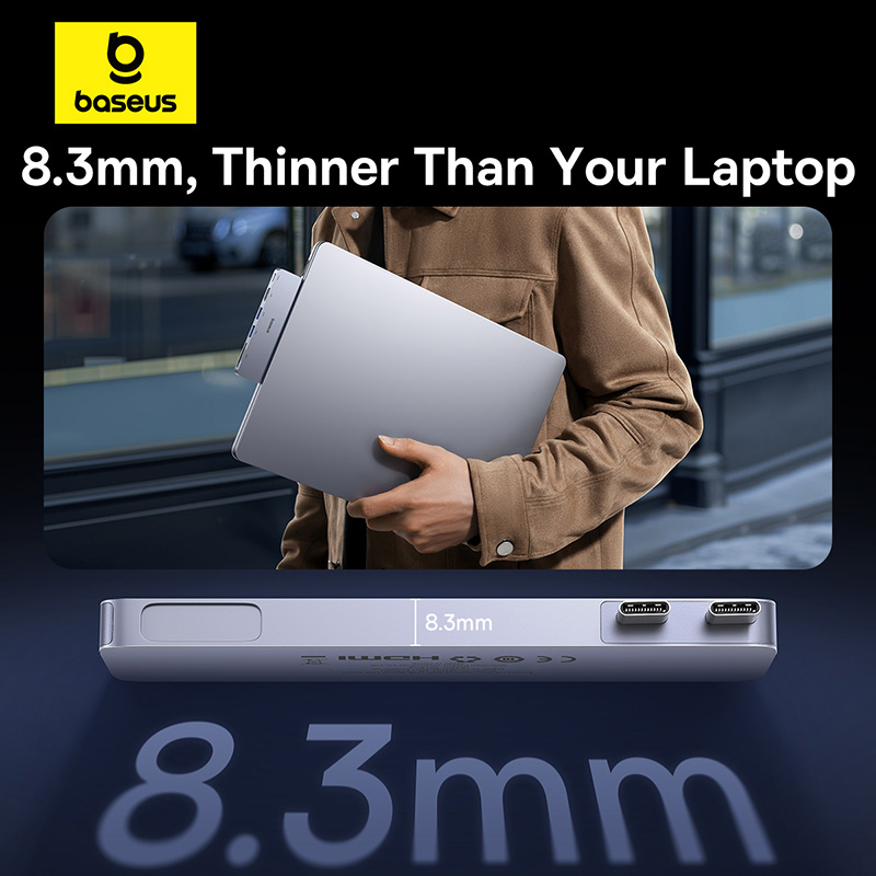 Baseus Dual USB-C Hub to HDMI-Compatible 4K 30Hz For Thunderbolt 3/4 4 — photo 2