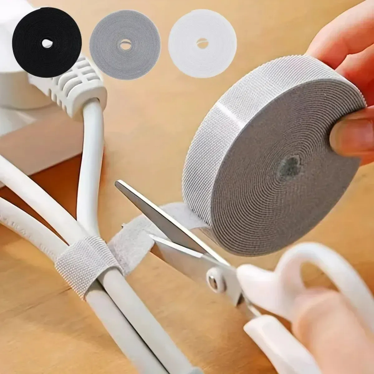 3M Hook and Loop Fastener Cable Organizer Cable Ties Wire Winder Keeper USB Cables Managem