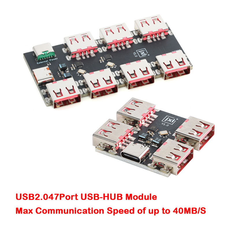 1-10Pc USBHUB USB2.0 7 4-port Controller Expansion Module USB 2.0 to 4 Channel Way Splitte