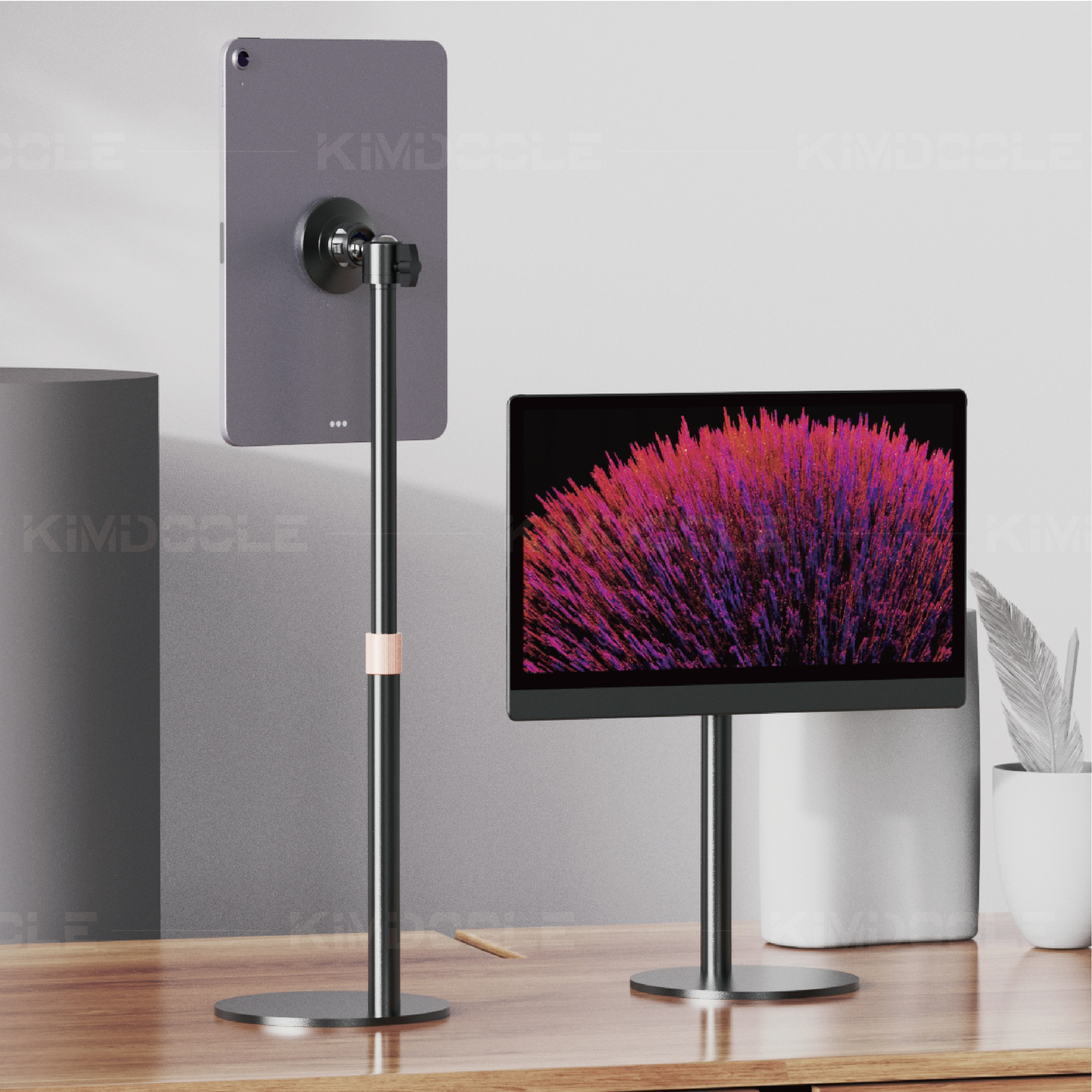 Artpowers Portable Monitor Stand Height Adjustable Magnetic Monitor Ta