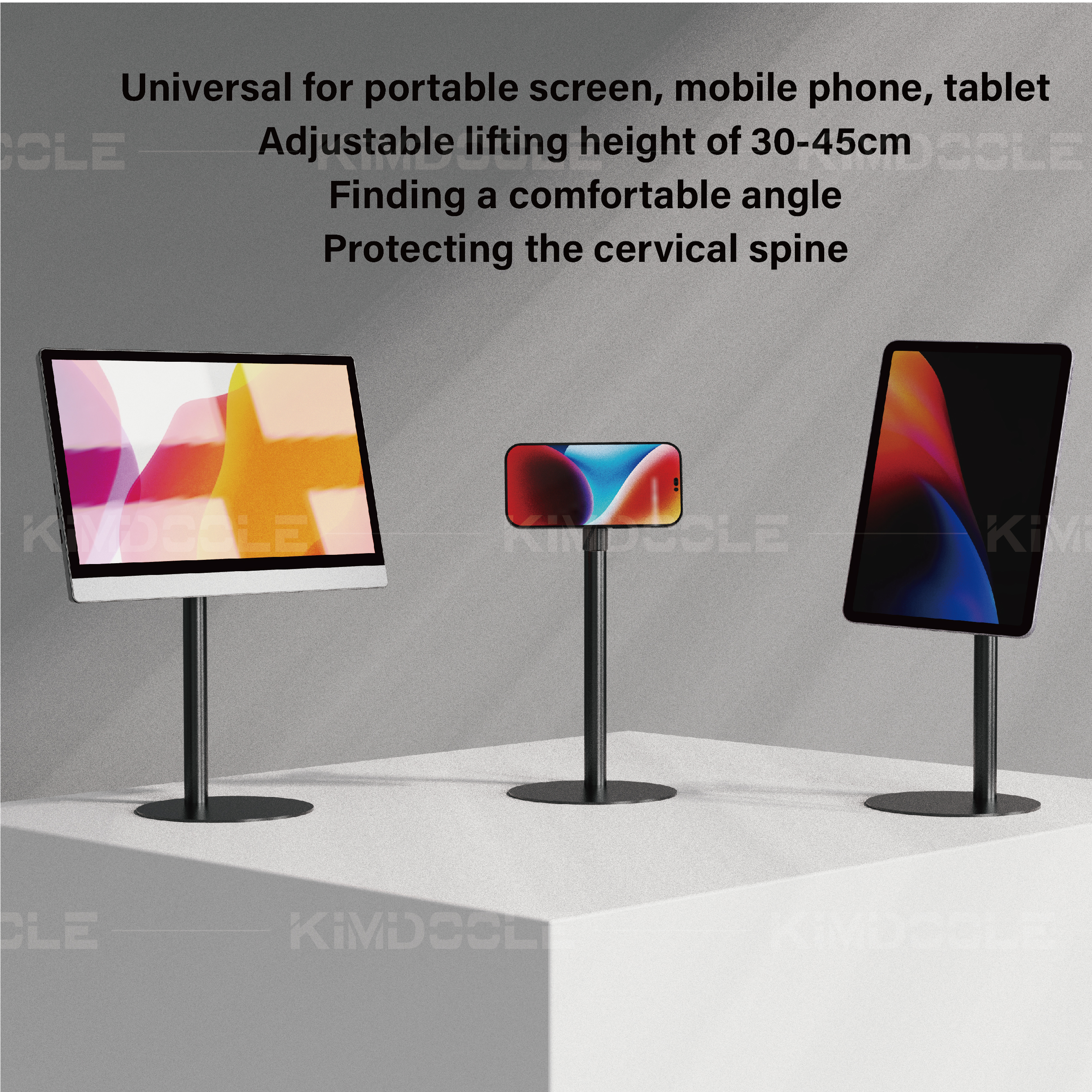 Artpowers Portable Monitor Stand Height Adjustable Magnetic Monitor Ta — photo 2