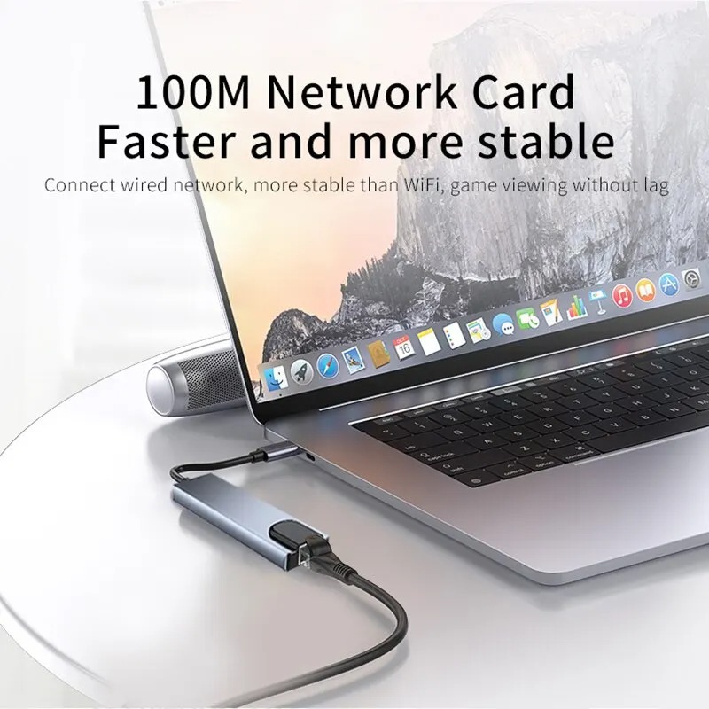 Usb 8In1 7in2 7in1 3in1 11in 1 Type C  To 4k HdTV Hub Adapter Sd Tf Rj — photo 3