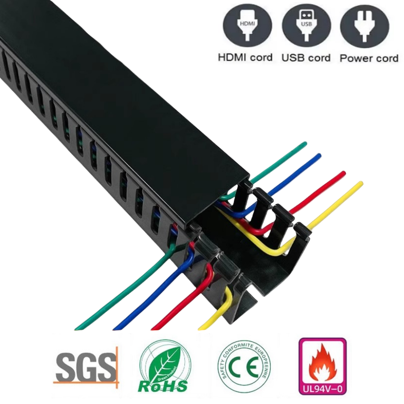 Flame retardant Cable Trunk PVC Cable Management tray Open Slot Channe