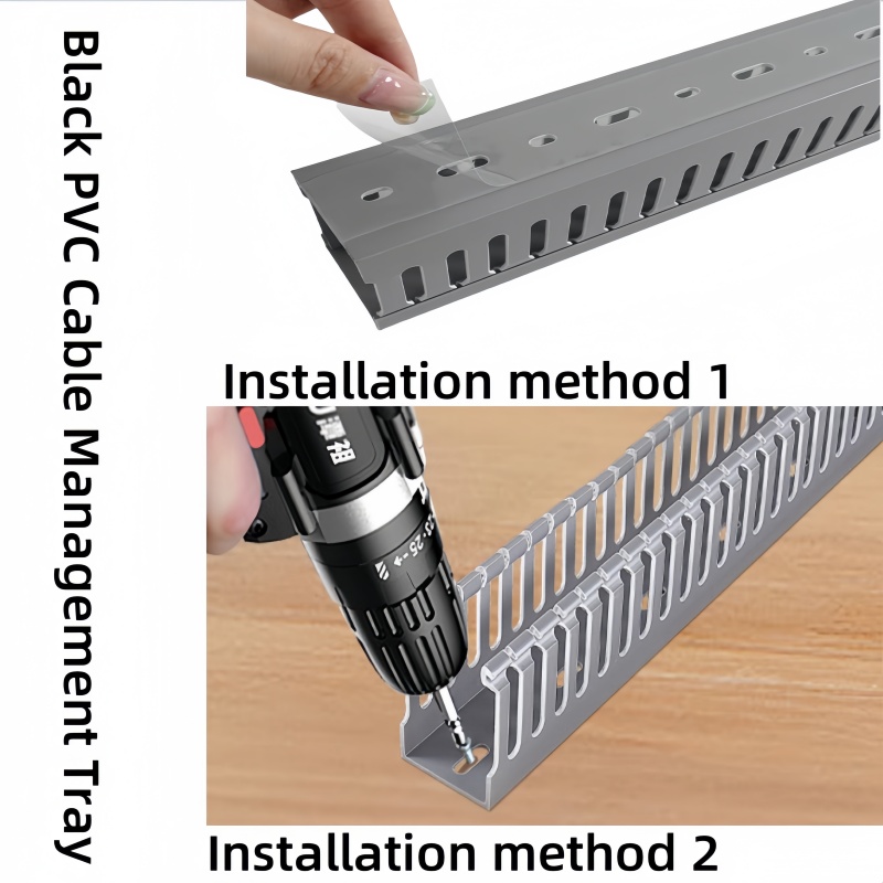 Flame retardant Cable Trunk PVC Cable Management tray Open Slot Channe — photo 4
