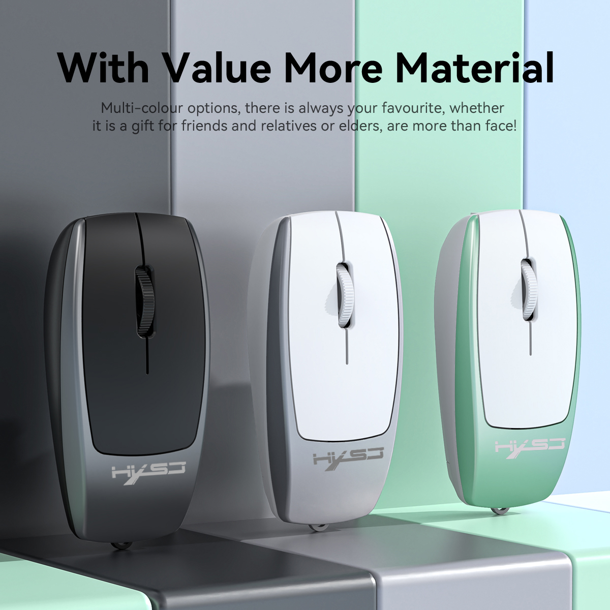 New Arrival HXSJ M109 Mini Wireless Mouse TF Card Reading Function 4D Mute Buttons 120mAh 