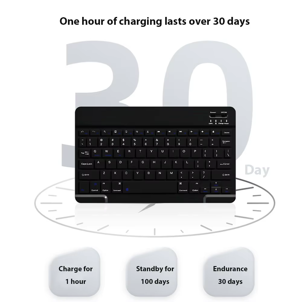Bluetooth Wireless Keyboard Universal Mobile Phone Tablet Keyboard And — photo 5