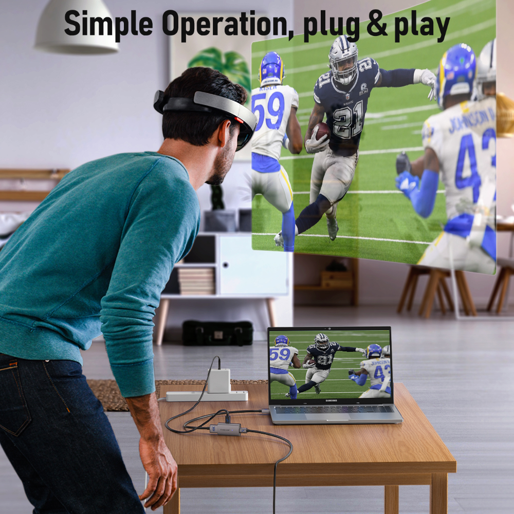 Lemorele 4K AR Glasses Adapter HDMI to Type-C AR Glasses Charging Conv — photo 3
