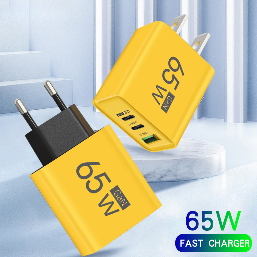 65W GaN USB Chargers With Type C Data Cables Fast Charging Charger Qui — photo 2