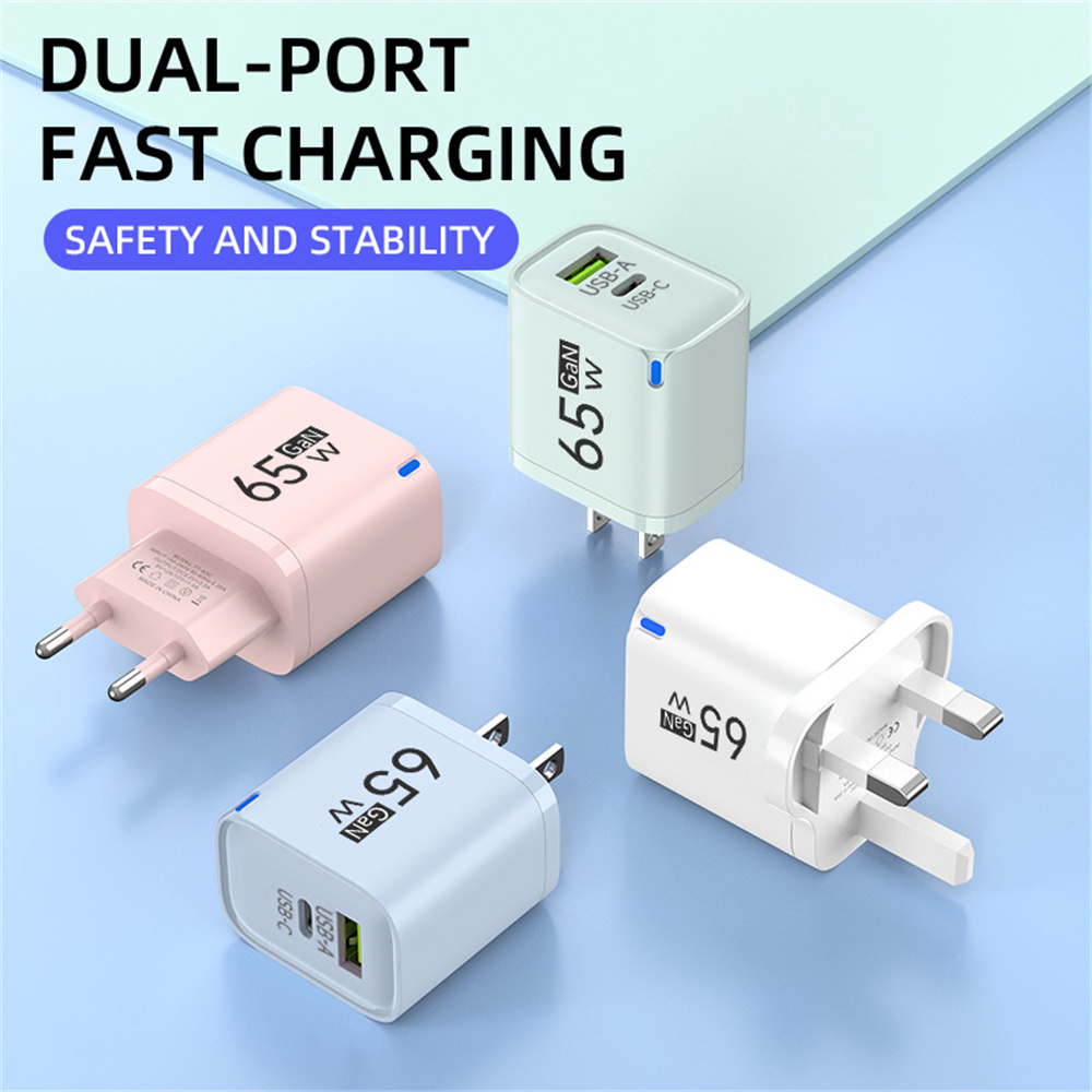 GaN Charger 65W USB Type C Fast Charging Phone Charger Adapter USB PD  — photo 2