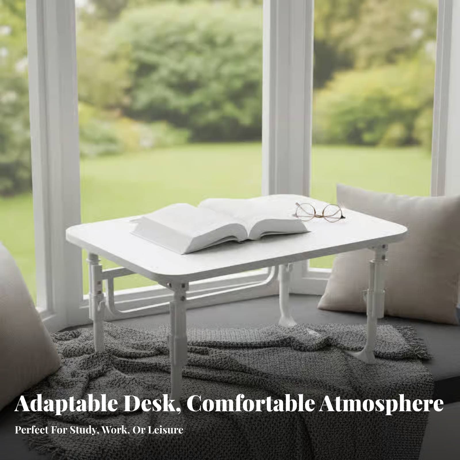 Adjustable Folding Lap Desk Foldable Design Adjustab