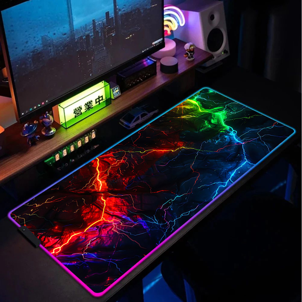 Xxl Gaming Mouse Pad Gamer Rgb An Energy Storm Inter