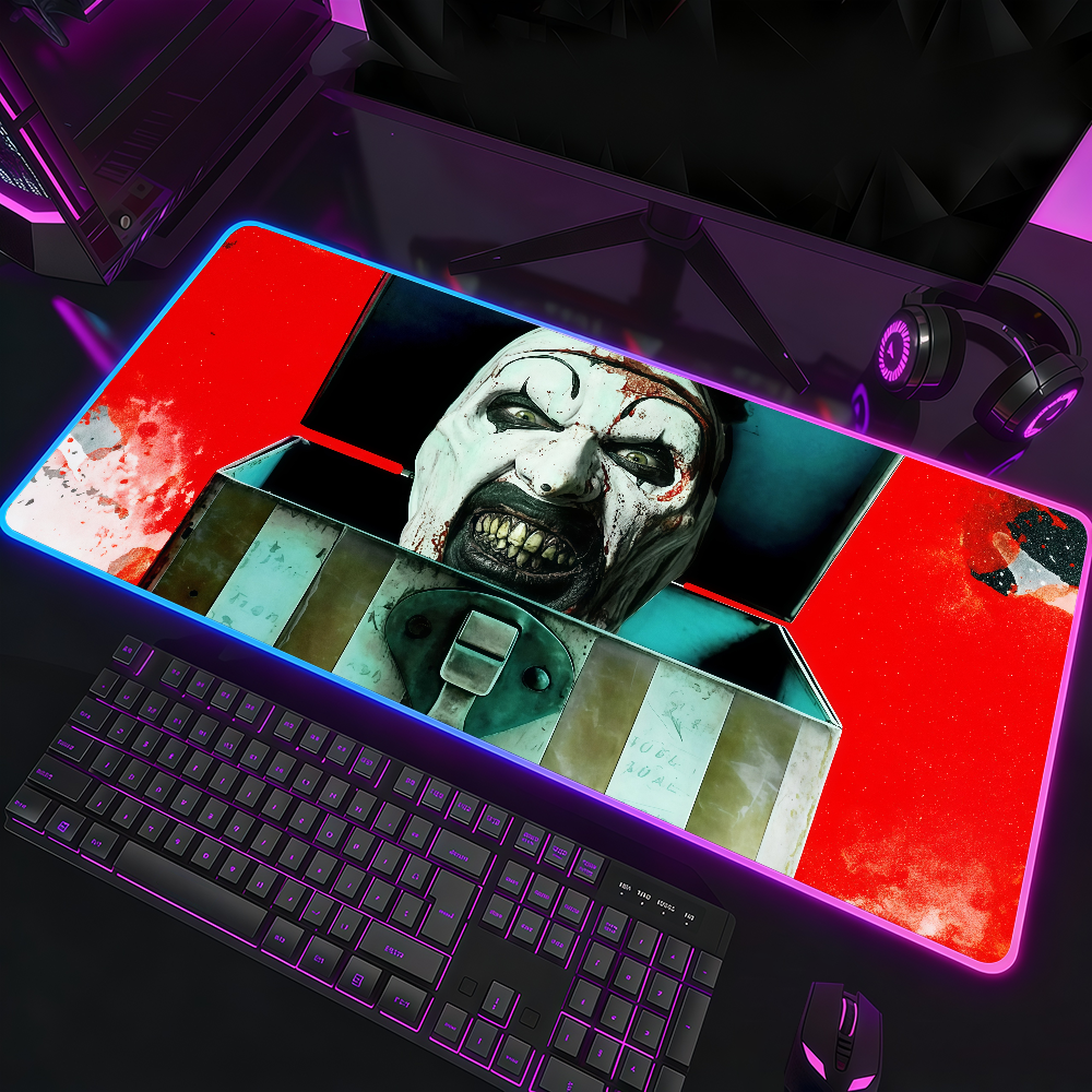 Movie T-Terrifier 4 Mouse Pad Waterproof RGB LED Lig