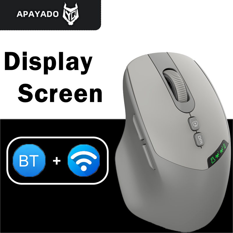 T02 Dual-mode Wireless Silent Mouse with Bluetooth 2.4G, DPI Adjustmen